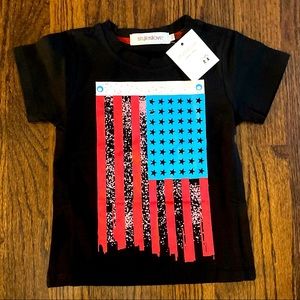 Baby Boy American Flag Shirt
